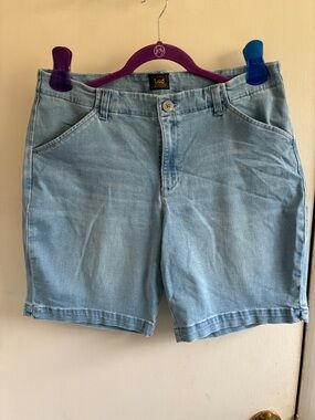 Lee Light Blue Denim Shorts